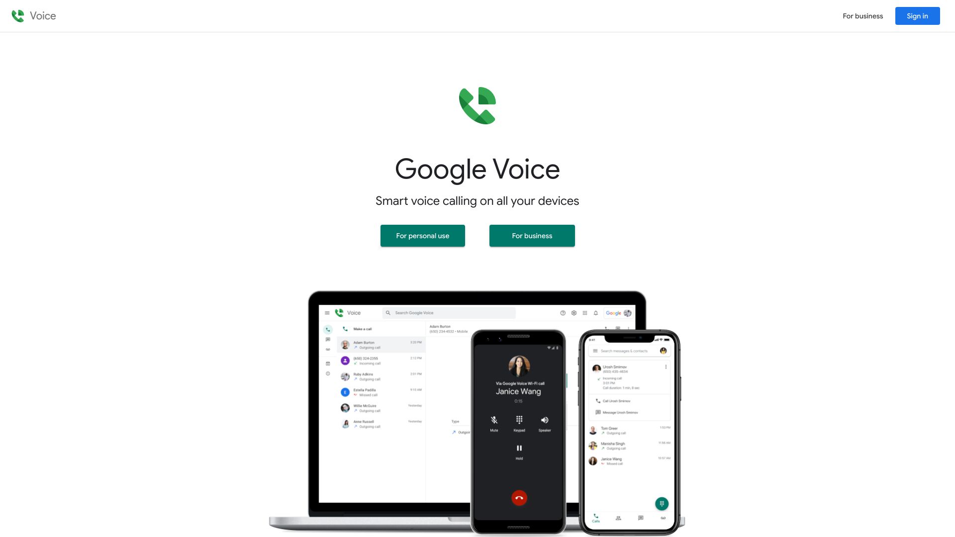 Google Voice Smart voice calling on all your devices - 悟空源码网 wukongymw.com wukongymw.net wkym.cc TG：@wukongymw