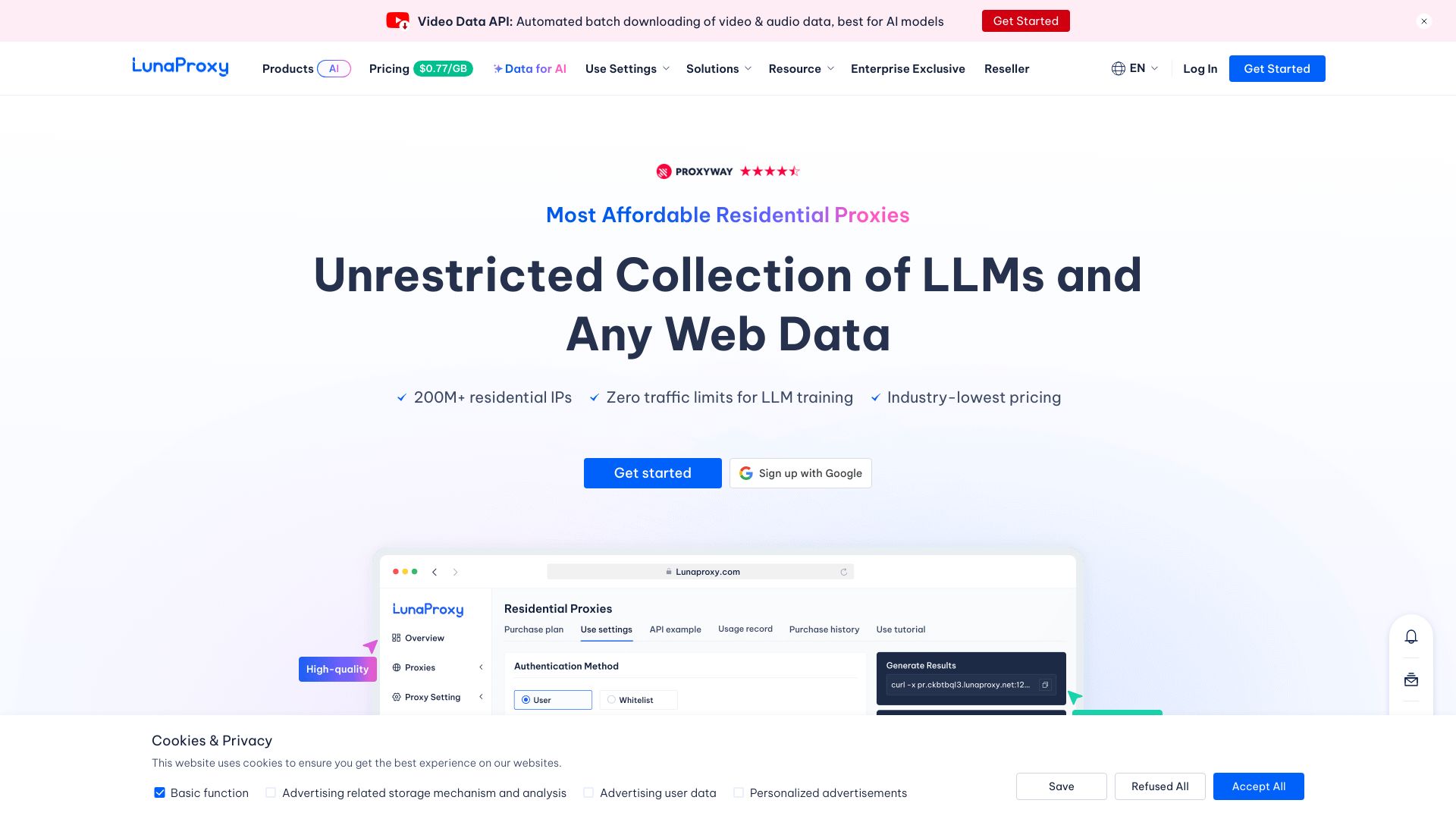 LunaProxy is one of the best and cheapest residential proxy service providers with over 200 million residential and static proxies to give you an edge for your scraping proxy use case! - 悟空源码网 wukongymw.com wukongymw.net wkym.cc TG：@wukongymw